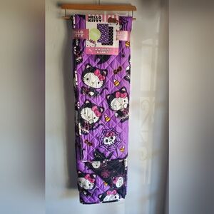 Hello Kitty Purple and Black Twin Blanket